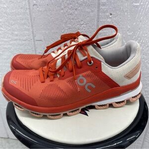 On Cloud Cloudsurfer 6 Running Shoes Rust Orange Rose Pink Womens Size 8